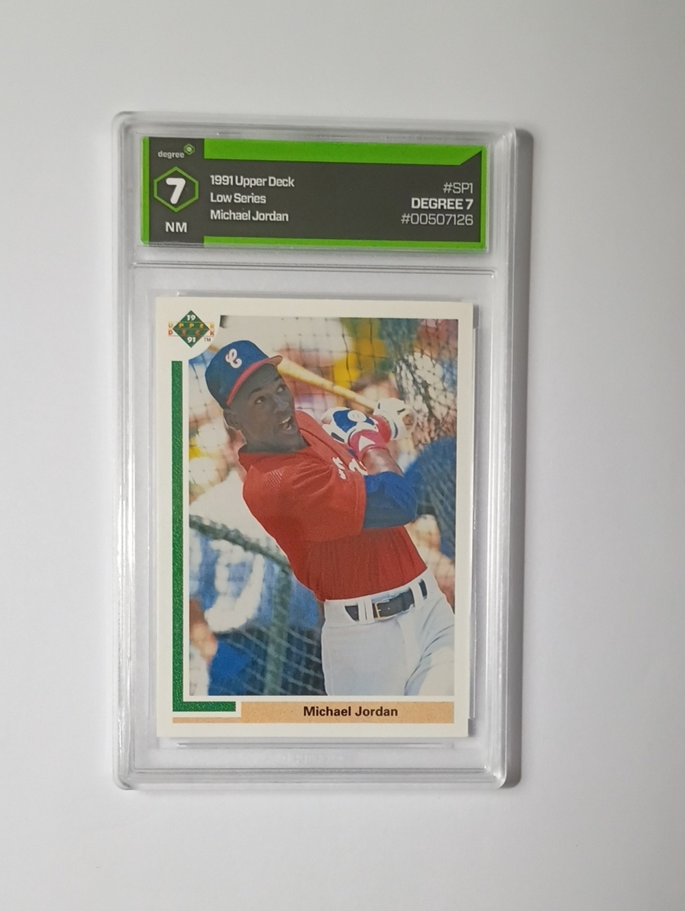 Michael Jordan 1991 Baseball Card - Red